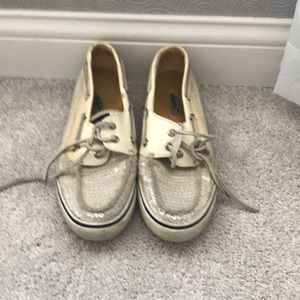 Sporty Topsider Sequin Shoes